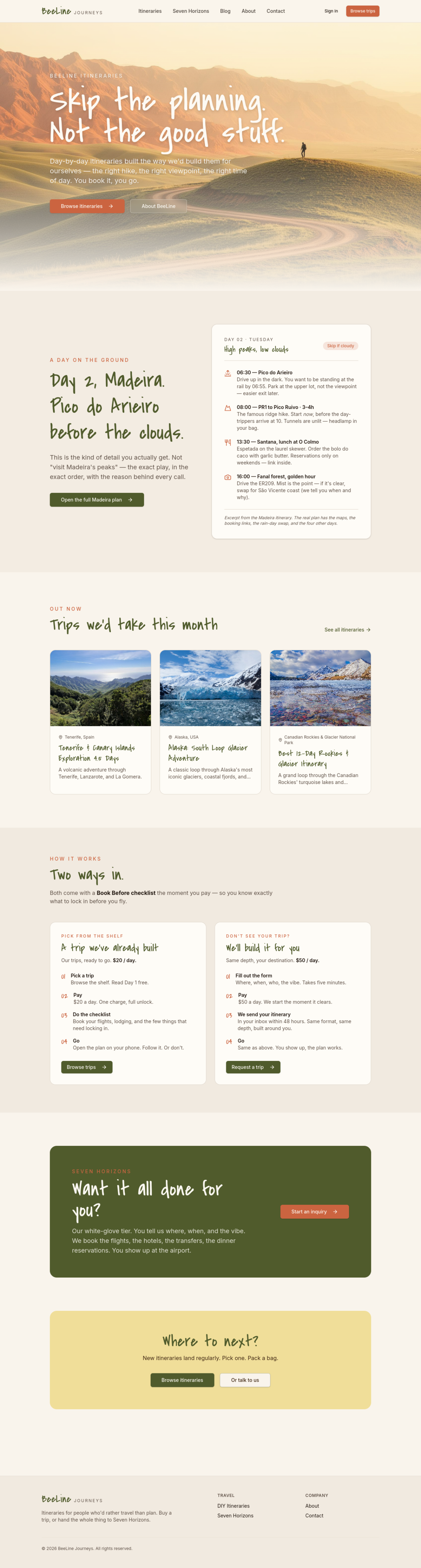 Beeline Journeys — built in 10 days